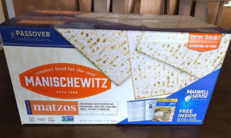 box of manischewitz matzos