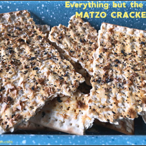 Everything but the Bagel Matzo Crackers Three Ingredients!