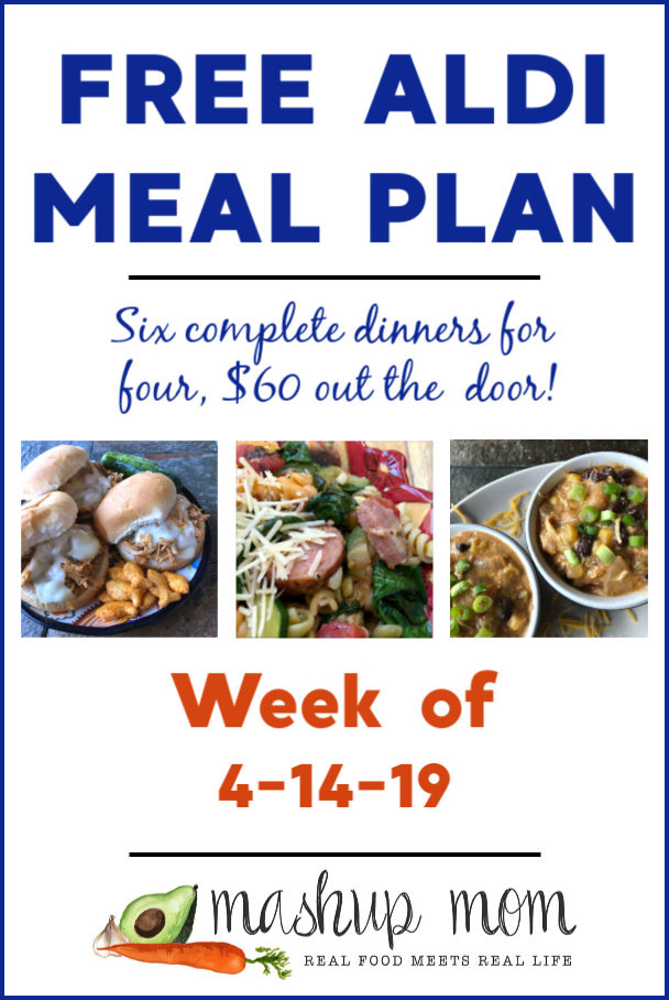 free aldi meal plan april 2019