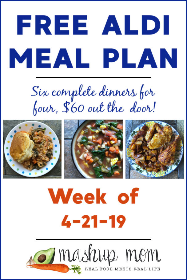 free aldi meal plan week of 4/21/19