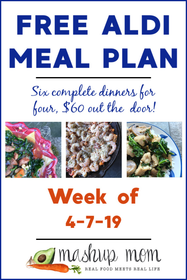 free aldi meal plan week of 4-7-19