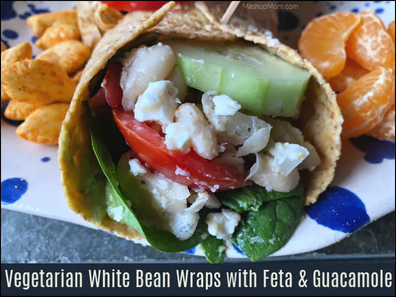 vegetarian white bean wraps