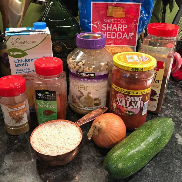 zucchini spanish rice ingredients