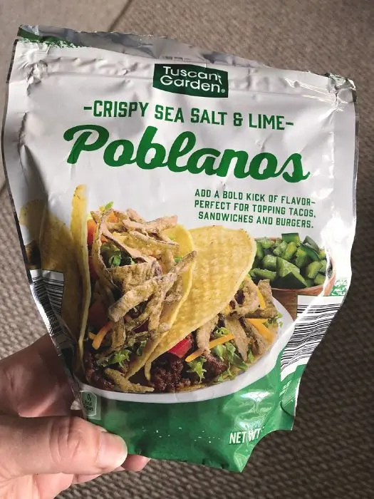 crispy sea salt and lime poblanos from aldi