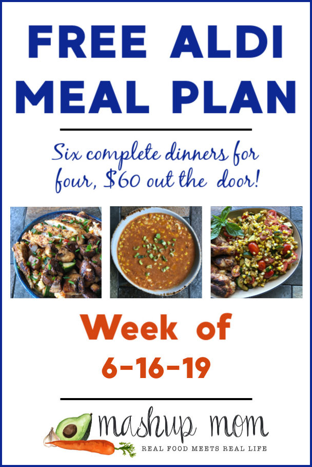 free ALDI meal plan week of 6/16/19