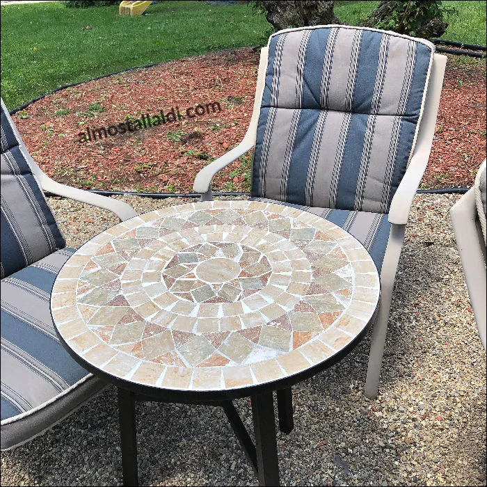 ALDI mosaic table