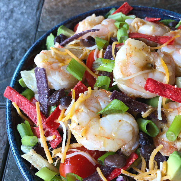 shrimp taco salad