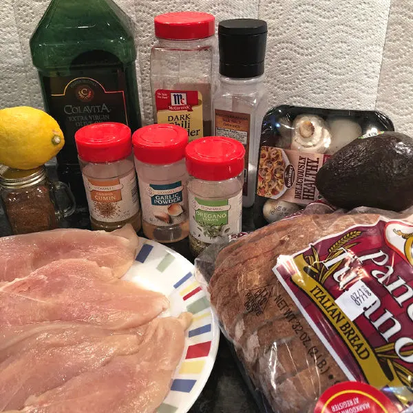 chicken & mushroom sandwiches ingredients