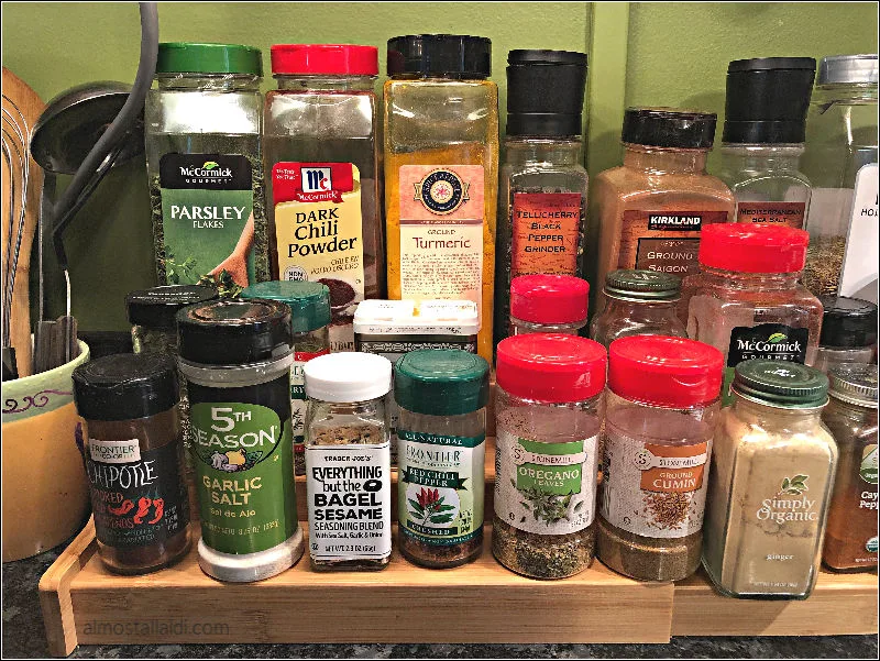 my aldi bamboo spice rack