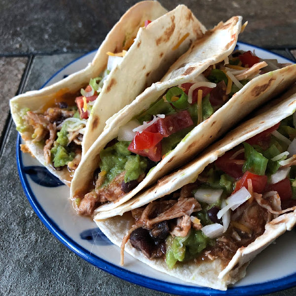 slow cooker salsa chicken tacos: The easiest and most family pleasing recipe you ever did see.