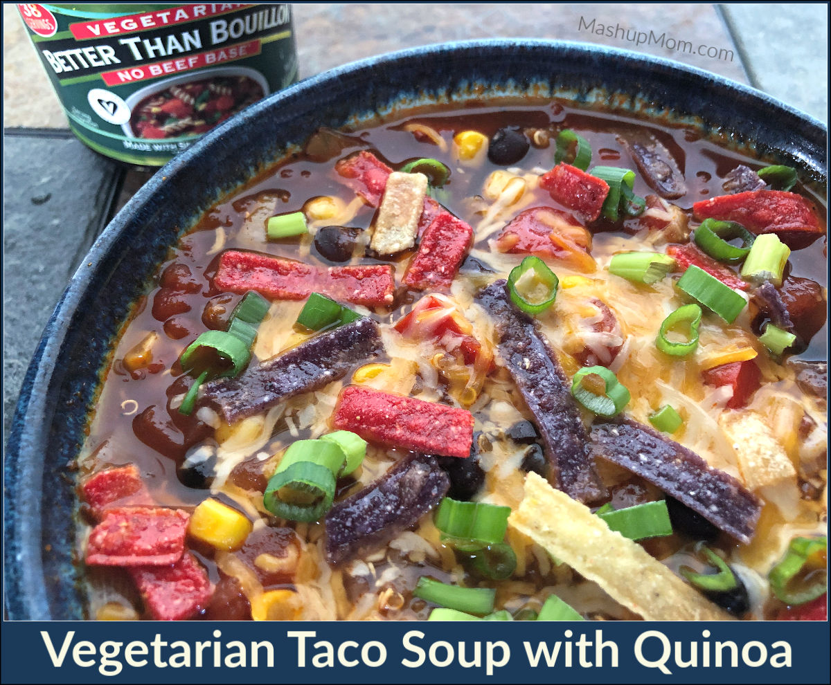 vegetarian taco soup with quinoa