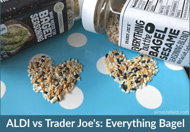 ALDI vs Trader Joe's everything bagel seasoning