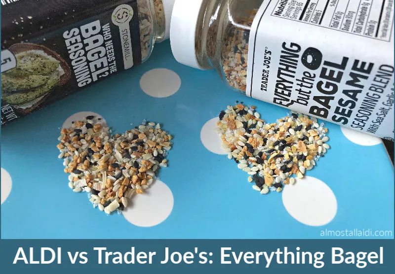 everything bagel seasoning at aldi and trader joe's