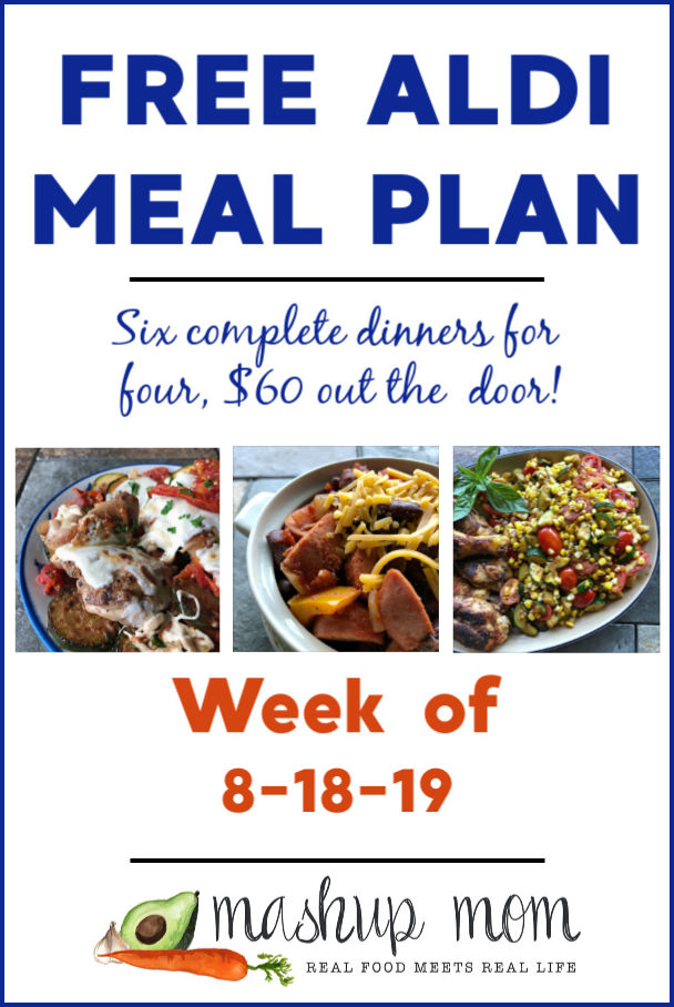 free ALDI meal plan week of 8/18/19