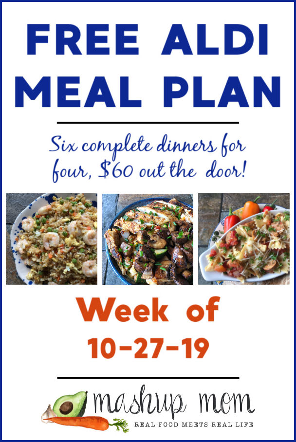 free ALDI meal plan week of 10/27/19