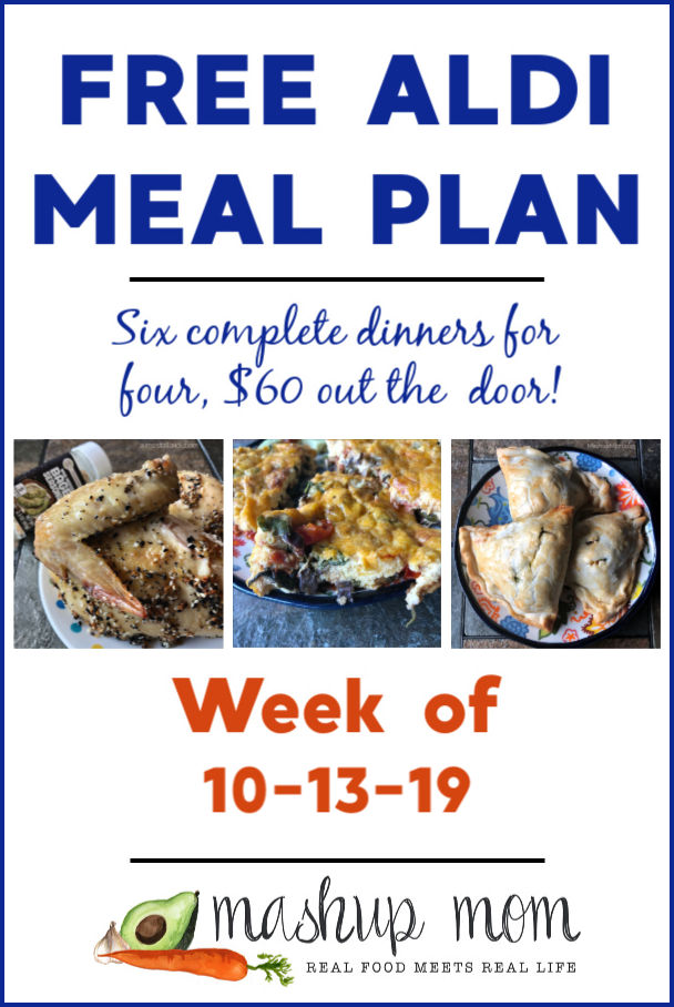 free ALDI meal plan week of 10/13/19