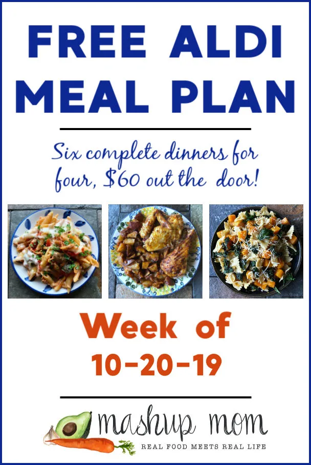 free ALDI meal plan week of 10/20/19