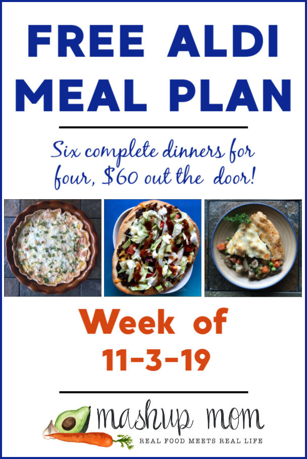 free ALDI meal plan week of 11/3/19