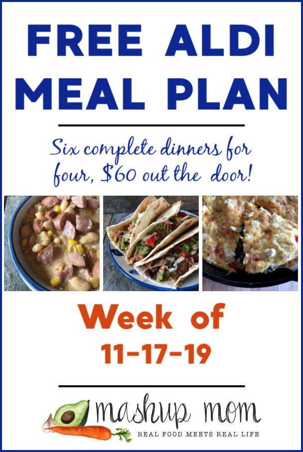 free ALDI meal plan week of 11/17/19