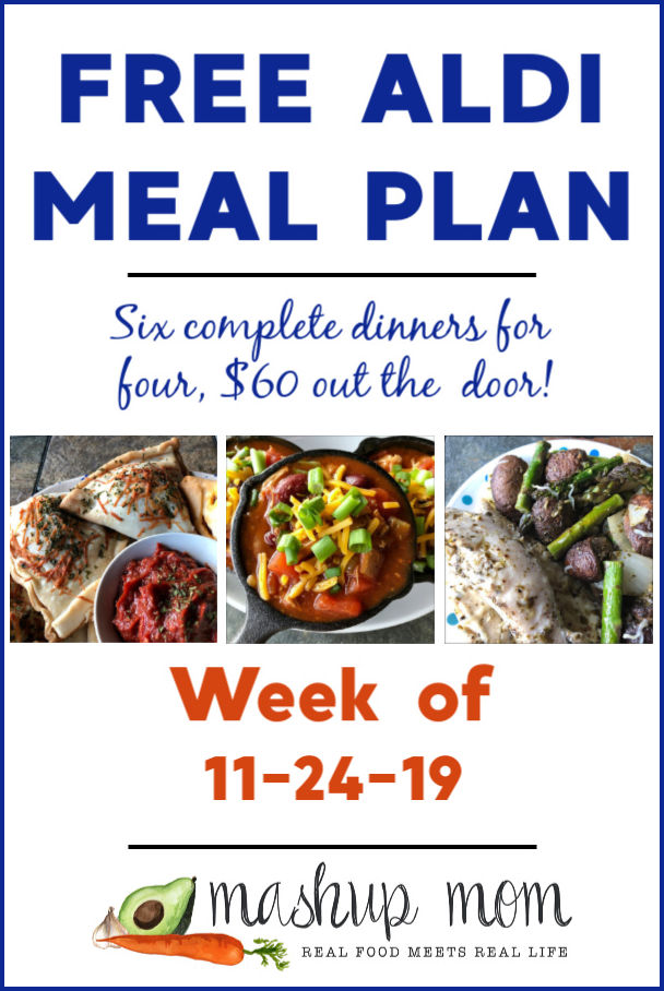 free ALDI meal plan week of 11/24/19