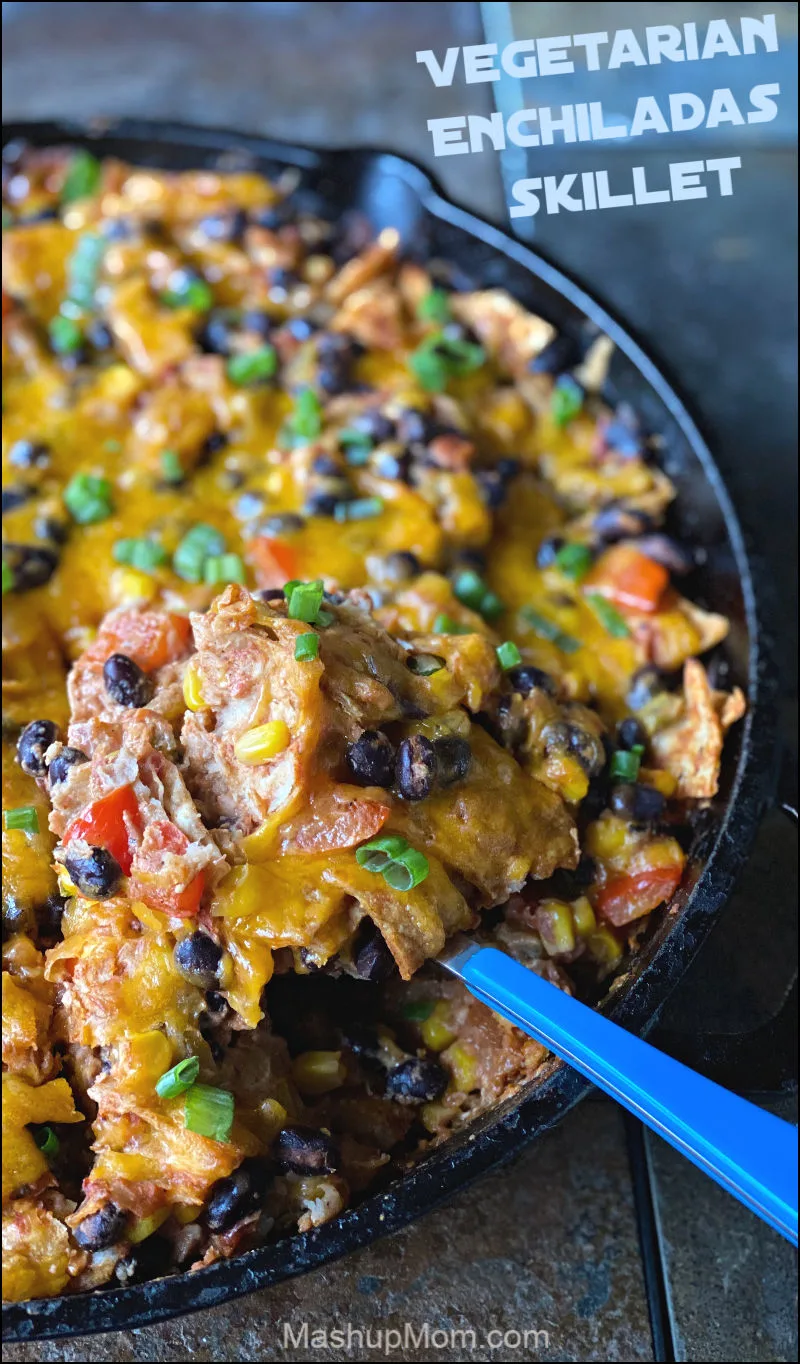 Vegetarian enchiladas cast iron skillet recipe