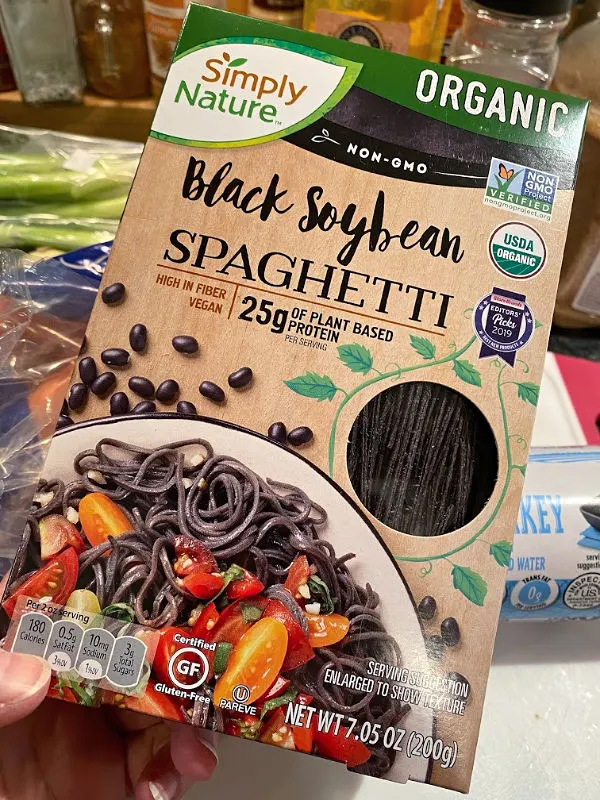 simplynature organic black soybean spaghetti from aldi