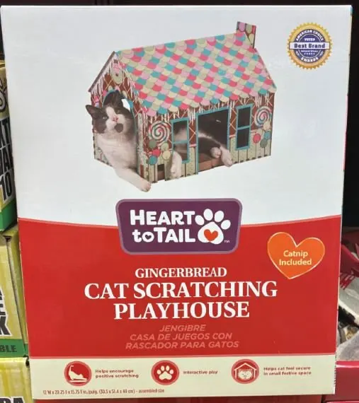 cat scratching house at ALDI this week