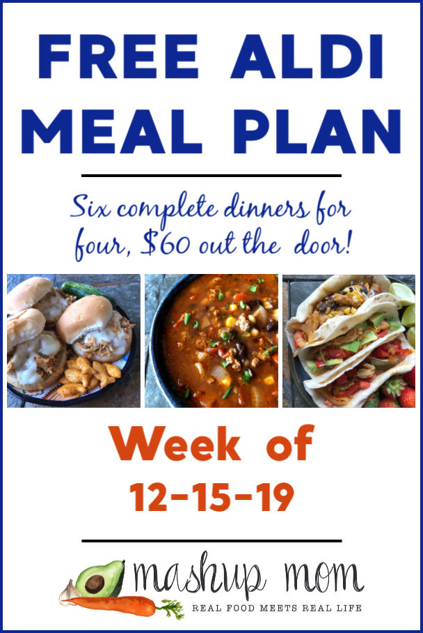 free aldi meal plan week of 12/15/19