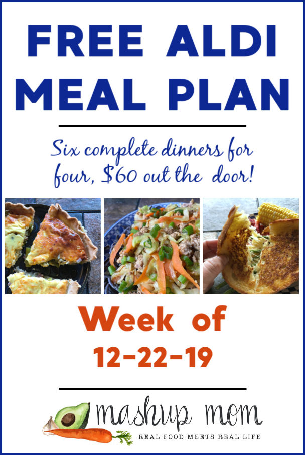 free ALDI meal plan week of 12/22/19