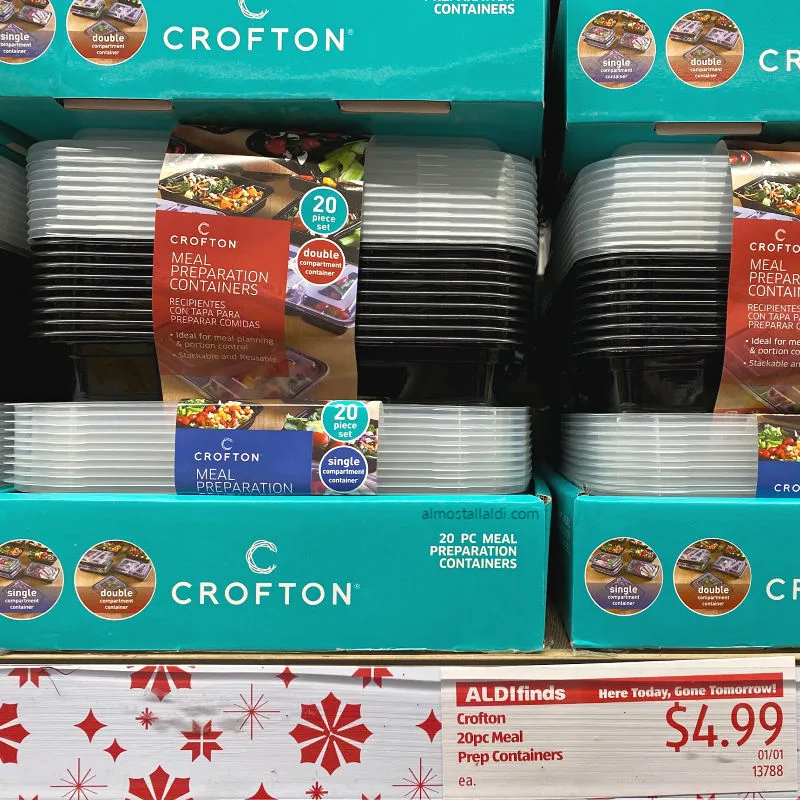 Crofton 20pc Meal Prep Containers