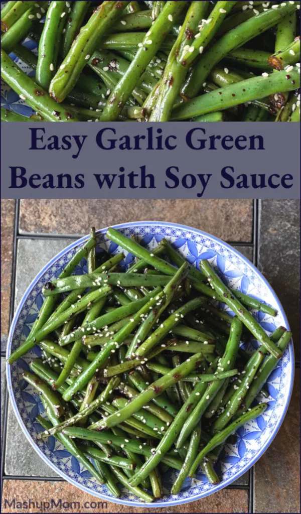 20 minute vegetarian stir fry, anyone? Easy Garlic Green Beans with Soy Sauce is such an addictively fresh & flavorful side dish, using fresh green beans & lots of garlic. 