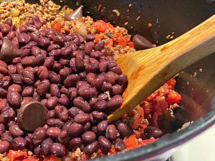 add chocolate to your chili