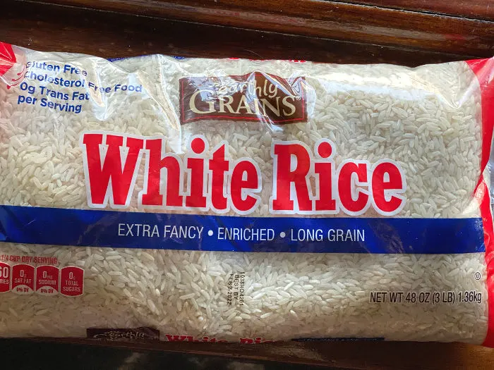 bag of white rice