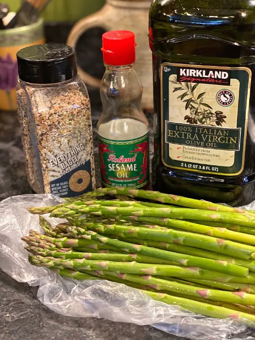 Oven roasted everything asparagus ingredients