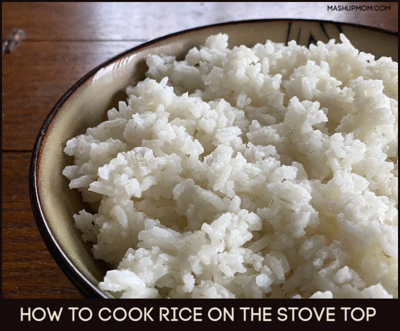 How to cook rice on the stove top -- comes out perfectly fluffy every time!