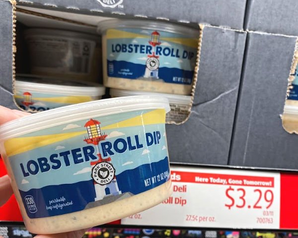 Lobster roll dip on the shelf at ALDI