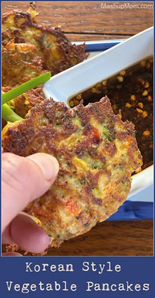 Korean style vegetable pancakes