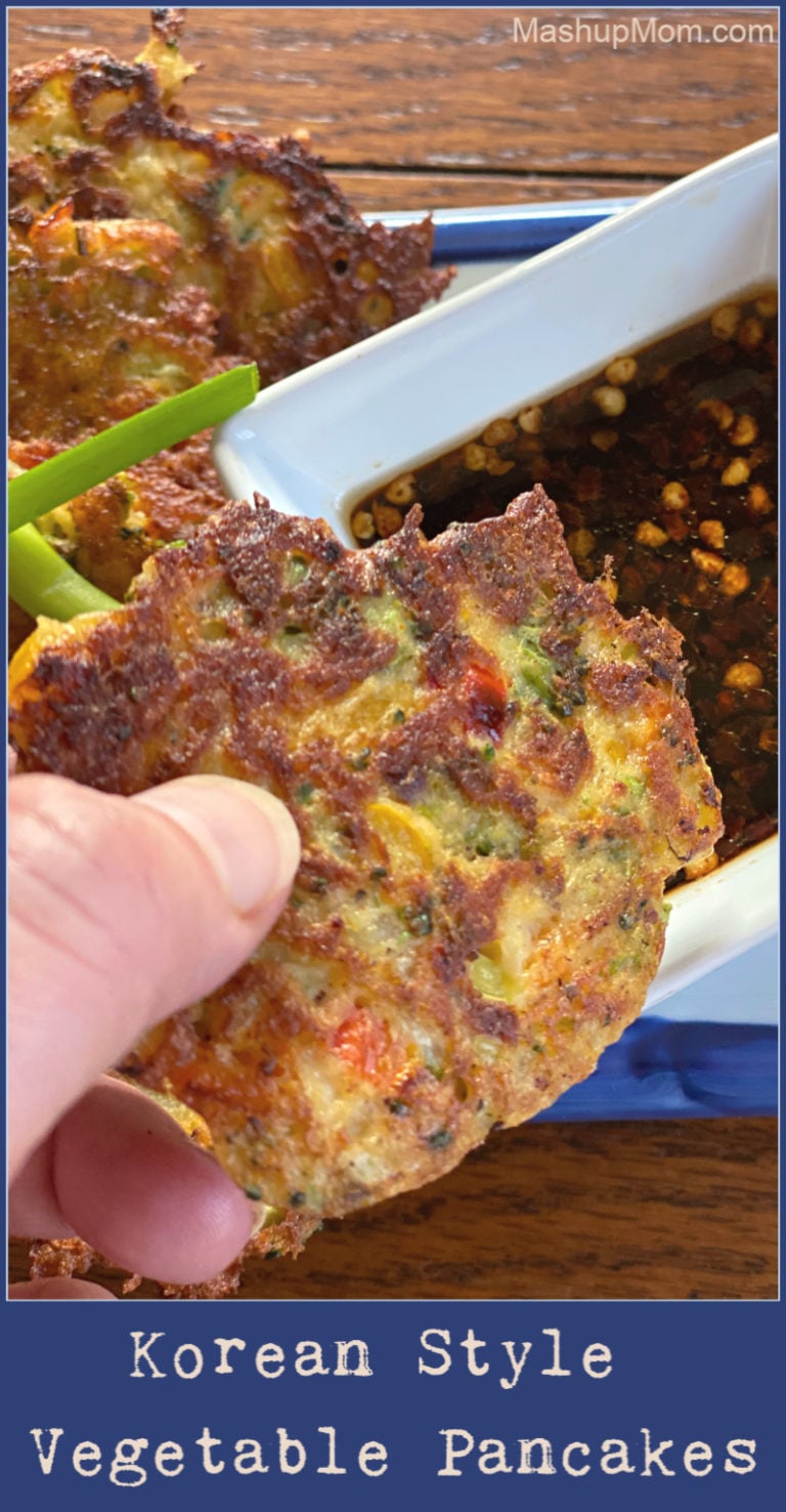 Fried comfort food in pancake form? Don't mind if I do, really! Plus, you'll even sneak a few veggies in with these Korean-Style Vegetable Pancakes: Vegetarian comfort food, with the most savory salty sauce. This is a great way to use up some leftover veggies, too.
