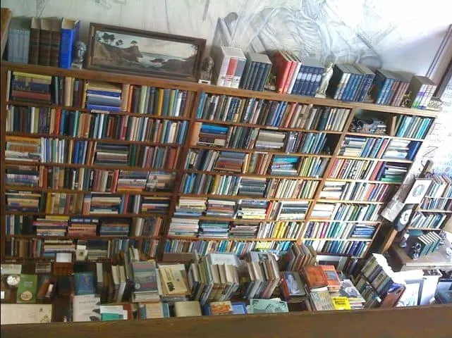 used bookstore packed with books