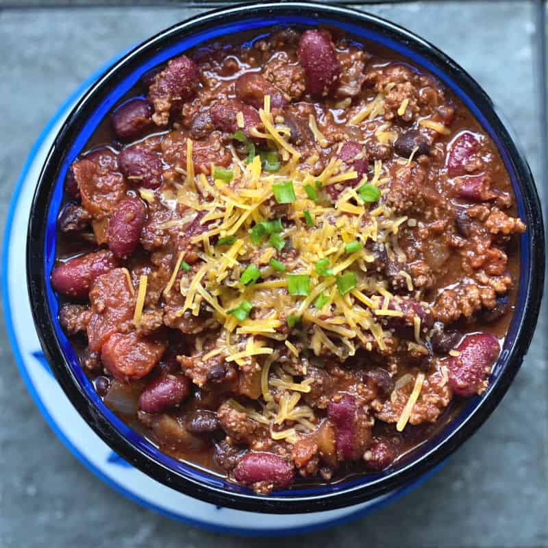 delicious bowl of chili