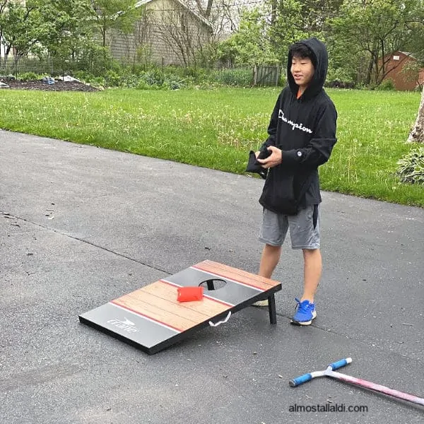 crane bean bag toss