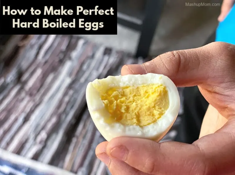 How to make hard boiled eggs (perfectly!). Here’s just the easiest way to make a batch of hard boiled eggs. I’ve been doing mine this way for years, and they come out with perfectly cooked yolks every time!