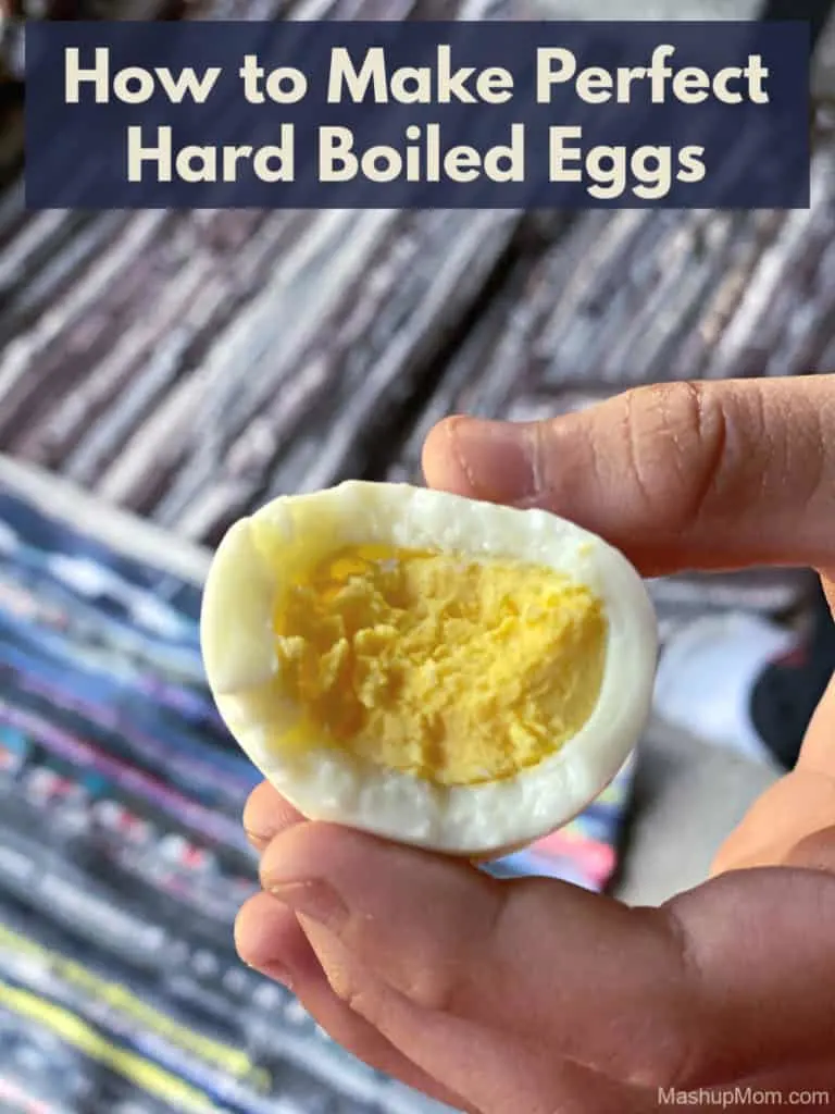 How to make hard boiled eggs (perfectly!). Here’s just the easiest way to make a batch of hard boiled eggs. I’ve been doing mine this way for years, and they come out with perfectly cooked yolks every time!