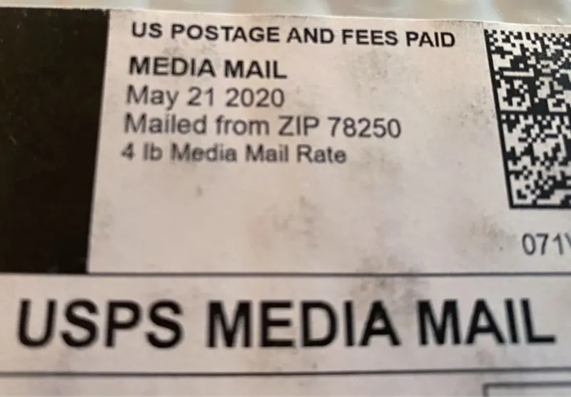 used books ship media mail rate