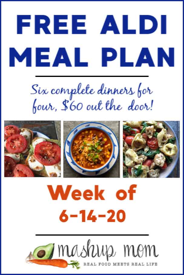 Free ALDI meal plan week of 6/14/20