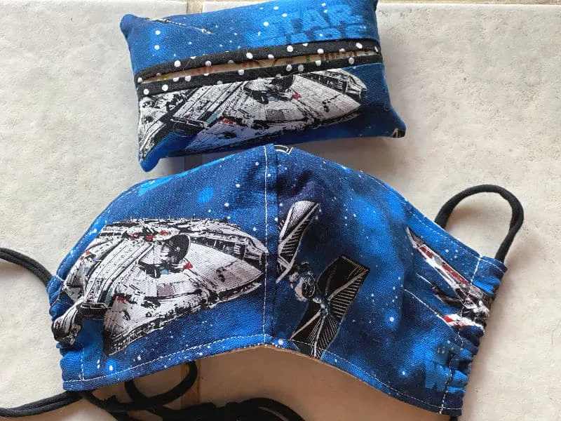 star wars face mask and tissue holder