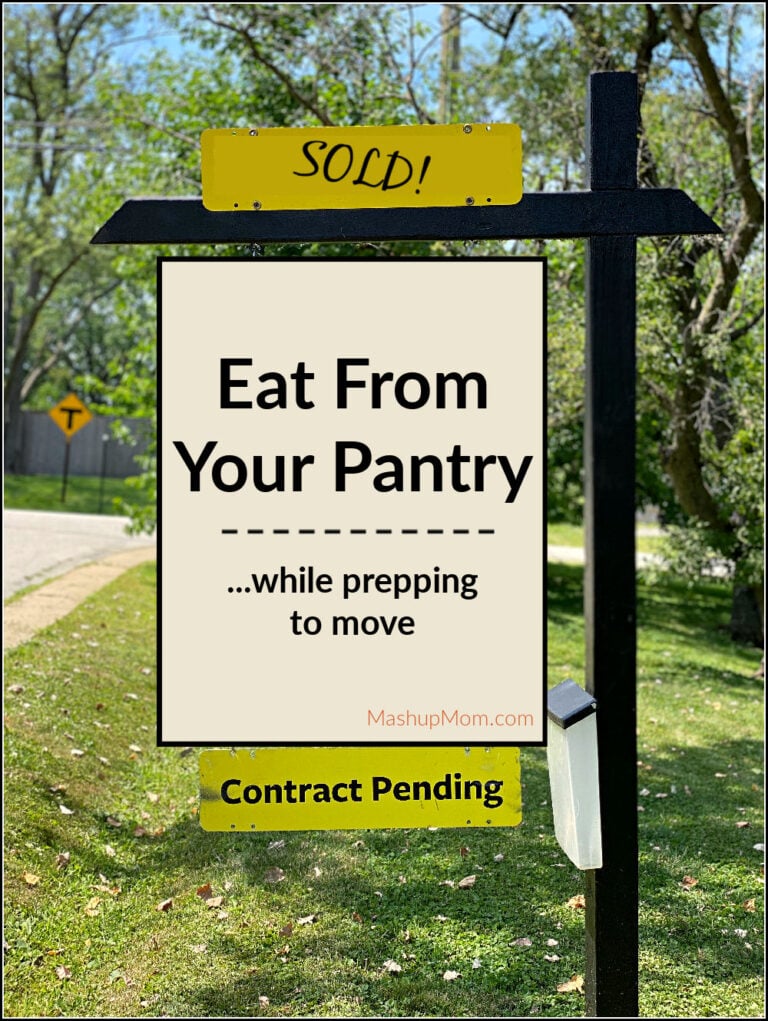 how to eat from your pantry while preparing to move