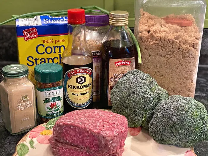 ground beef & broccoli stir fry ingredients