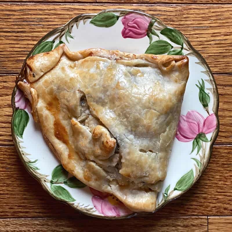 Chicken, mushroom, and mozzarella hand pies are a hearty comfort food!