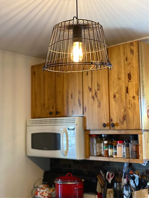 Cool light fixture with Edison bulb